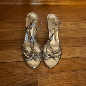 Ralph Lauren Gold Sandals Size 7.5